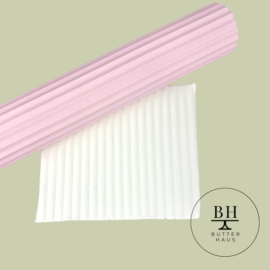 10" Thick Line Textured Fondant Roller