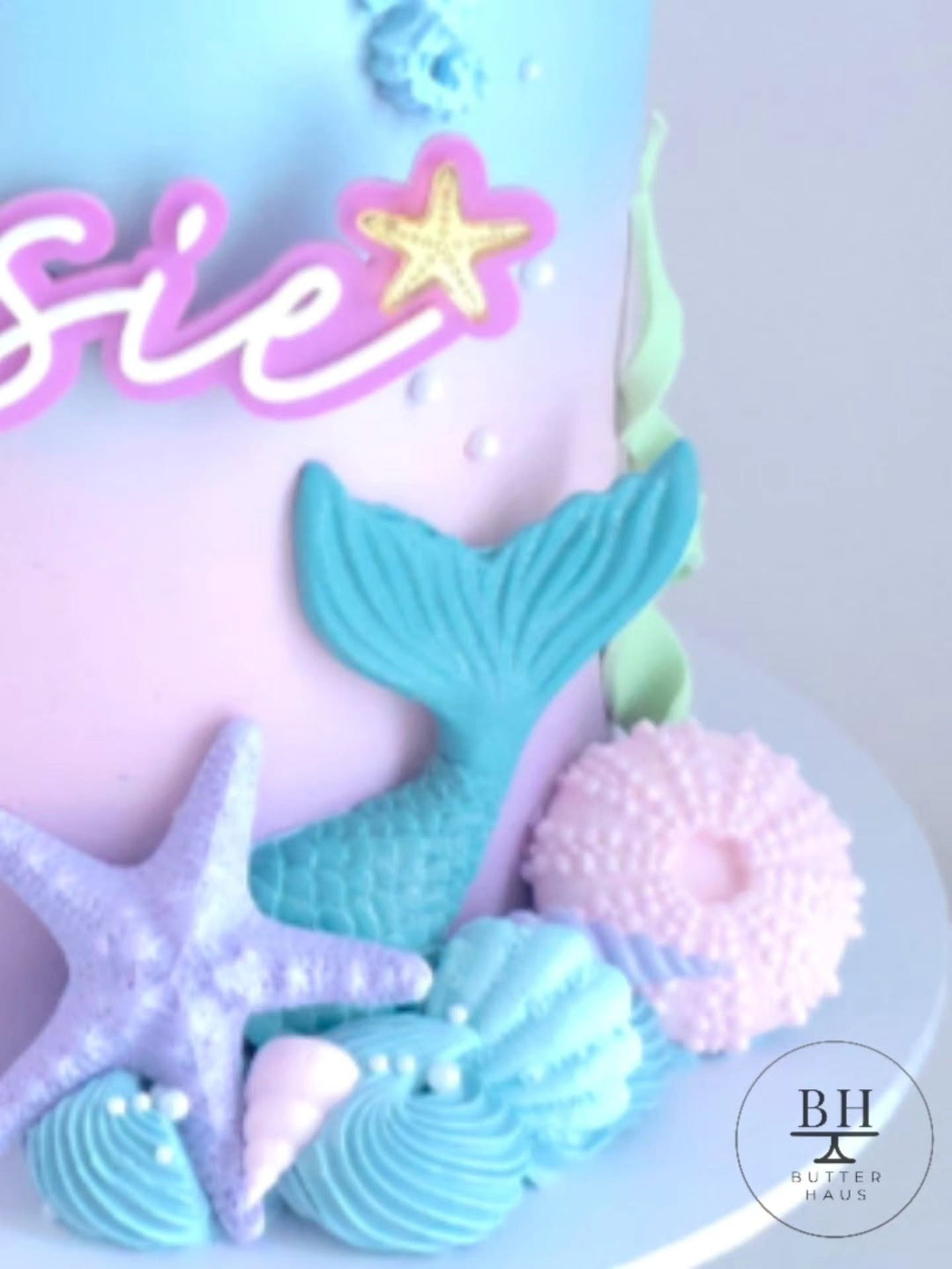 Mermaid Shell Birthday Cake