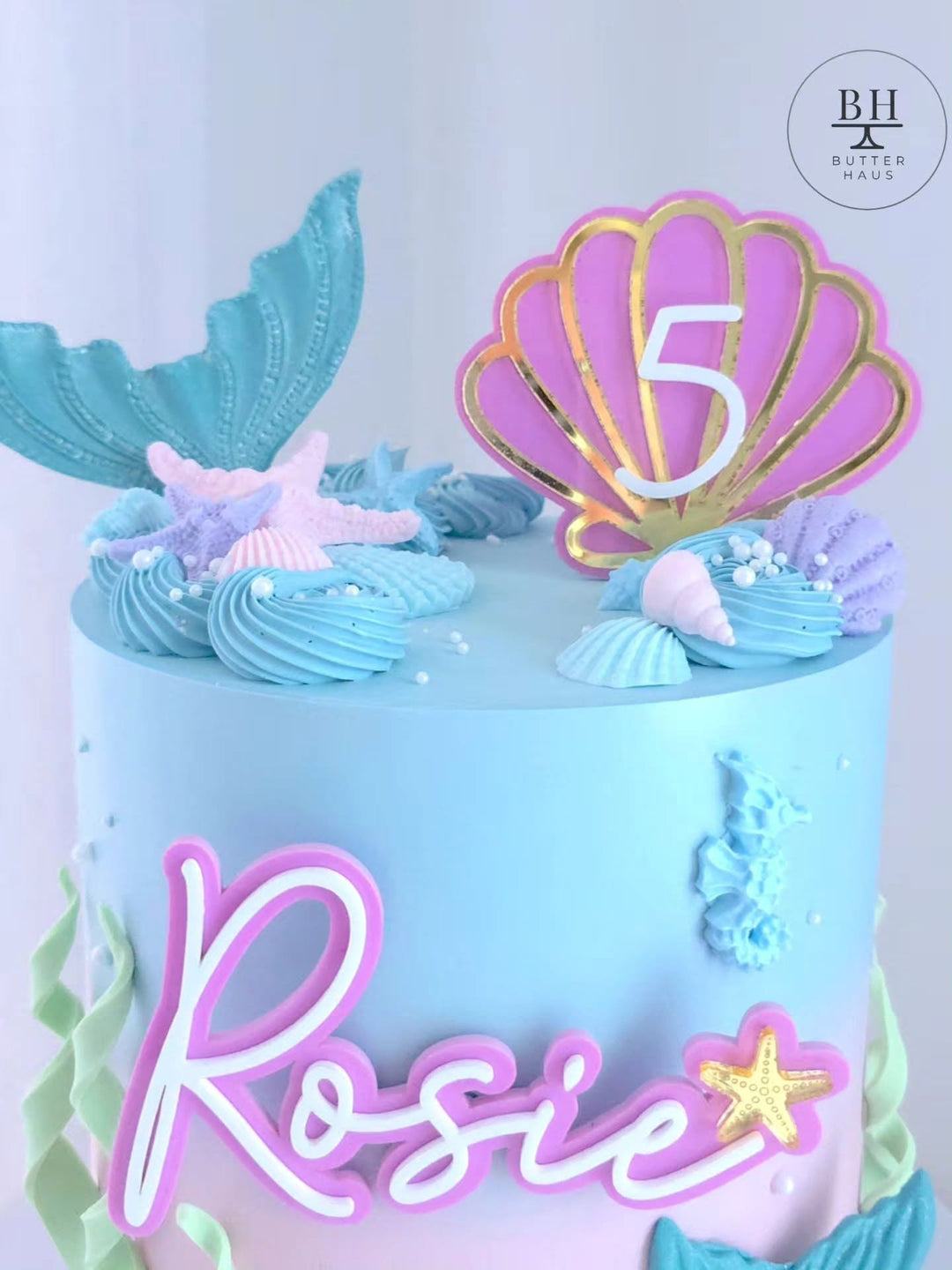 Mermaid Shell Birthday Cake