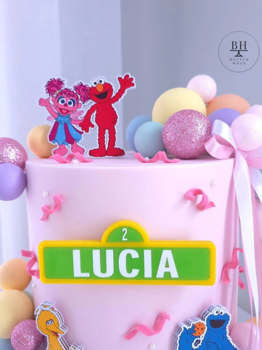 A Party On Sesame Street Birthday Cake