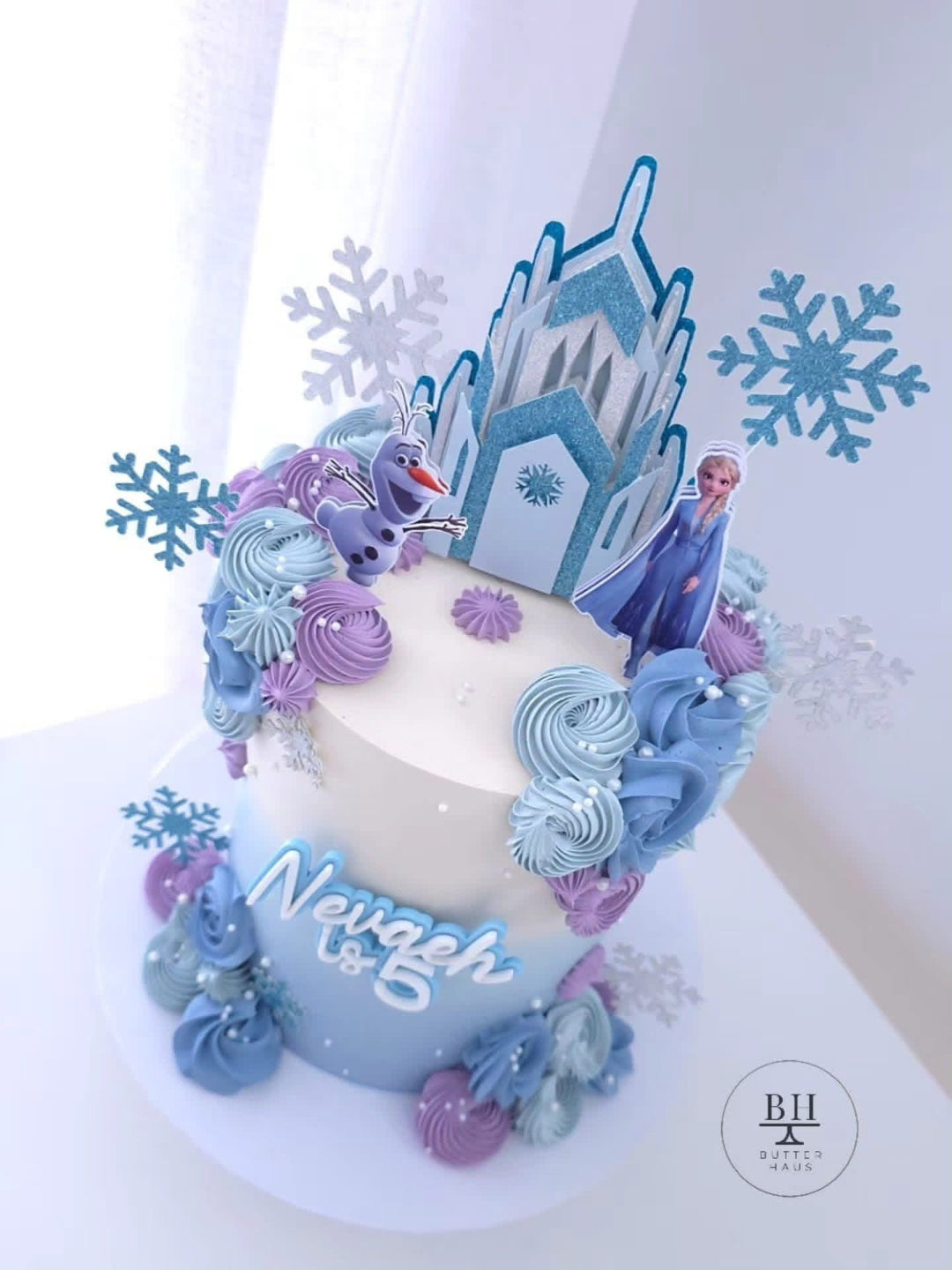 Elsa Frozen Castle Birthday Cake