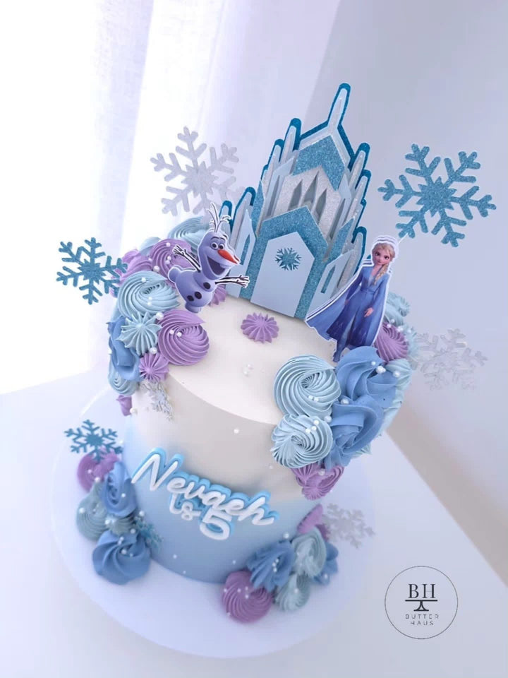 Elsa Frozen Castle Birthday Cake