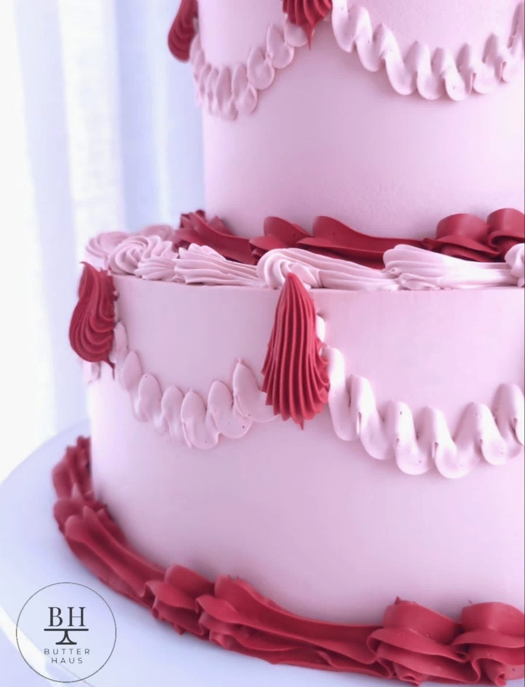 Cherry On Top Vintage Two Tier Cake