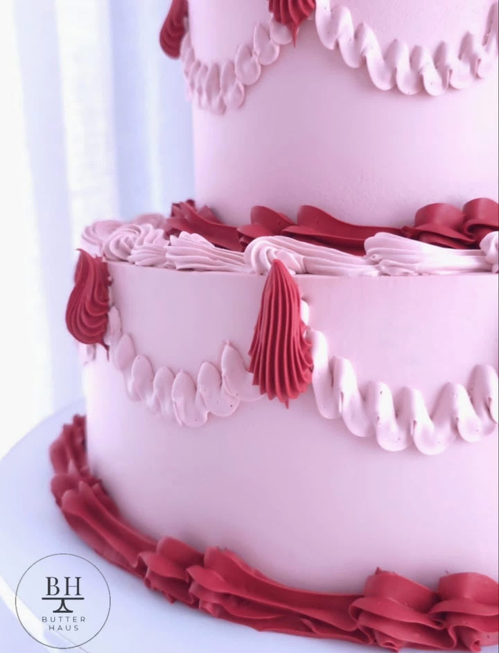 Cherry On Top Vintage Two Tier Cake