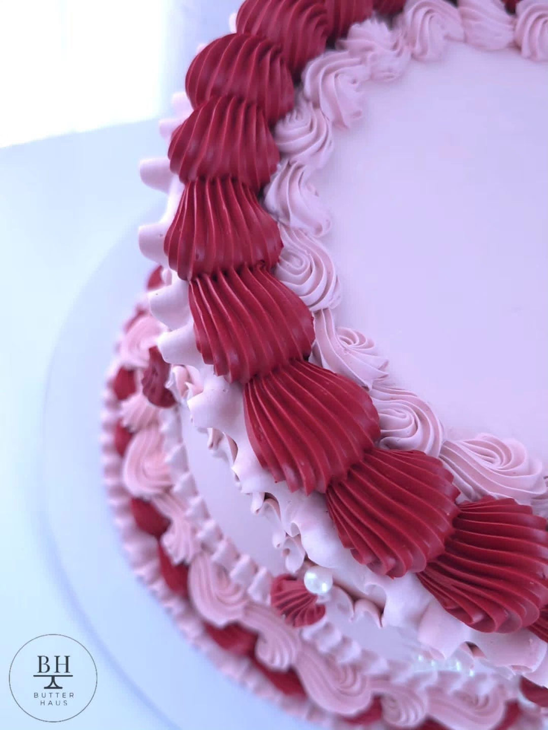 Pearls &amp; Crosses Cake