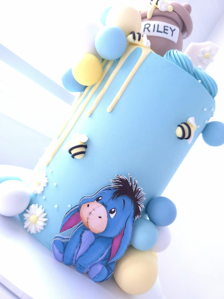 Sweet As Can Bee cake styled for a first birthday celebration