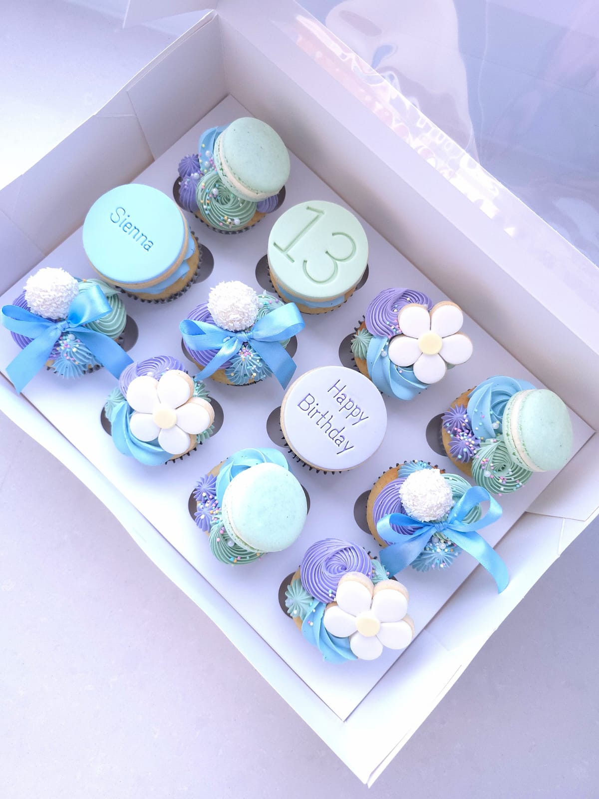 Ribbon & Bloom Cupcakes
