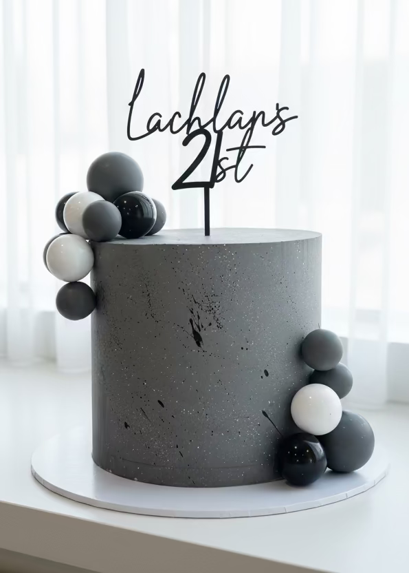 Custom Acrylic Cake Toppers &amp; Froppers